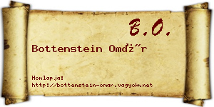 Bottenstein Omár névjegykártya